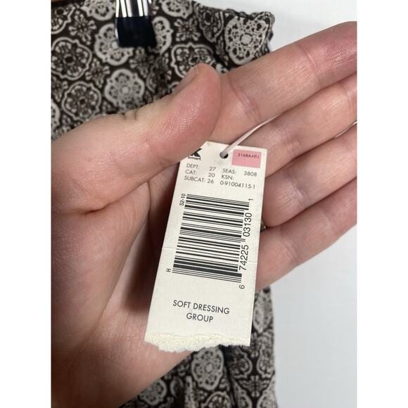 Attention Kmart Skirt Sz XL Brown White Print Chiffon Y2K Boho Forest Fairy NEW - Picture 11 of 15